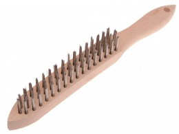 Faithfull FAI680S3 Heavy Duty Stainless Steel Scratch Brush 3 Row £7.99